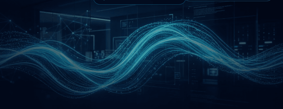 Wavelyn AI - Full Width Luminous Wave